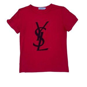 YSL Yves Saint Laurent Crewneck Graphic T-Shirt 